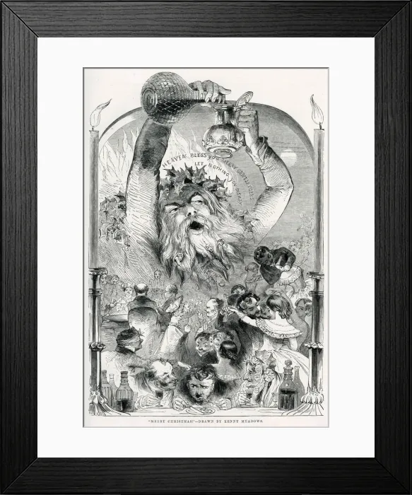 Framed Print : Merry Christmas! 1847