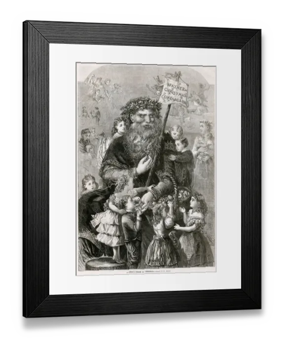 Framed Print : A Childs Dream of Christmas 1869 Framed Print : A Childs Dream of Christmas 1869