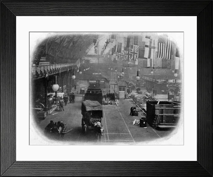 Framed Print : Preparing for a trade show Framed Print : Preparing for a trade show