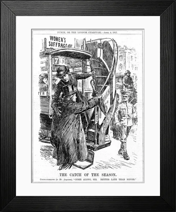 Framed Print : The Catch of the Season - Asquith & the Vote, 1917 Framed Print : The Catch of the Season - Asquith & the Vote, 1917