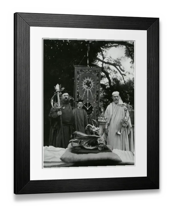 Framed Print : Welsh Eisteddfod Regalia 1906 Framed Print : Welsh Eisteddfod Regalia 1906