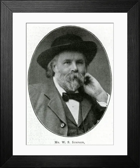 Framed Print : William Spears Simpson Framed Print : William Spears Simpson