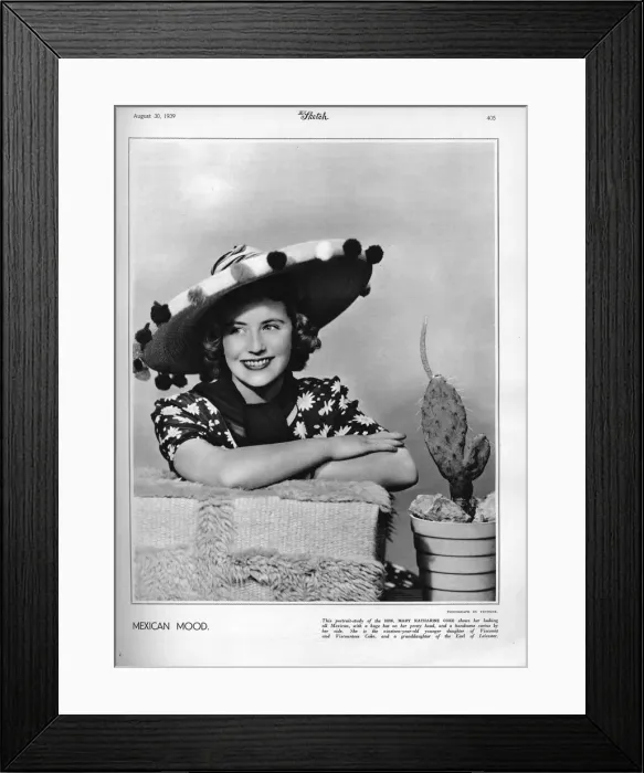 Framed Print : Lady Mary Katharine Coke Framed Print : Lady Mary Katharine Coke