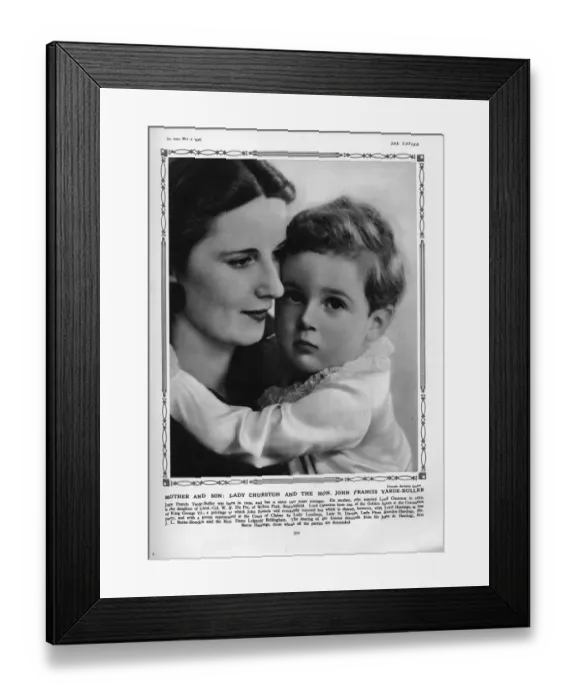 Framed Print : Lady Churston with her son Framed Print : Lady Churston with her son