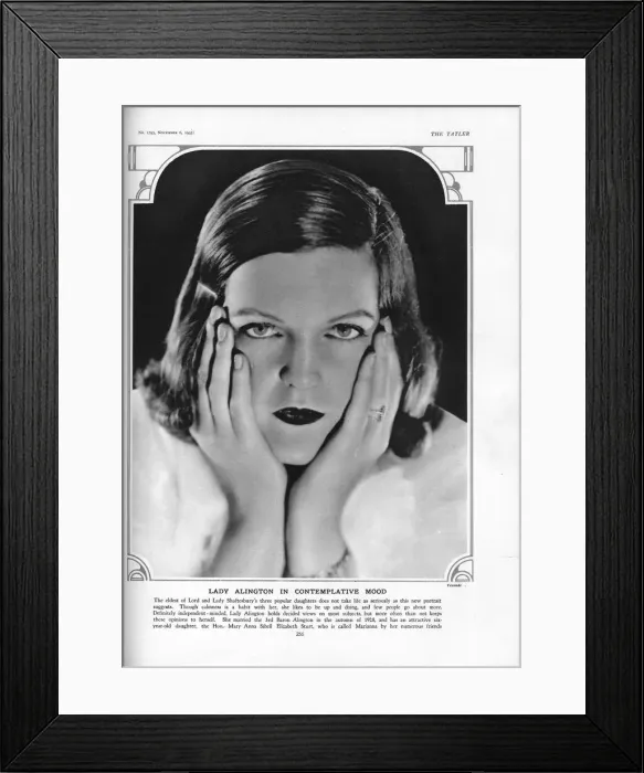 Framed Print : Lady Alington Framed Print : Lady Alington