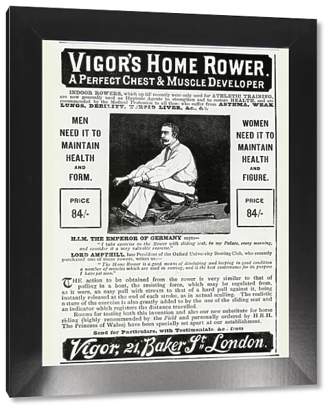 Advert for Vigors home rower 1895