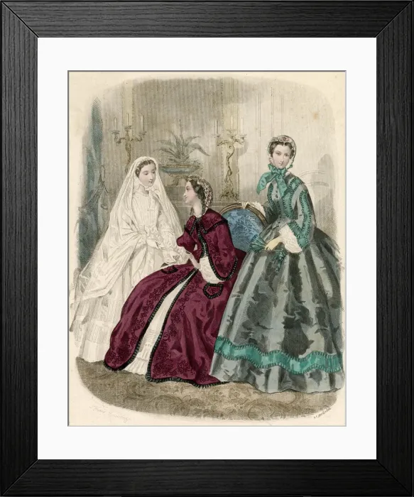 Framed Print : Communion dress 1862 Framed Print : Communion dress 1862