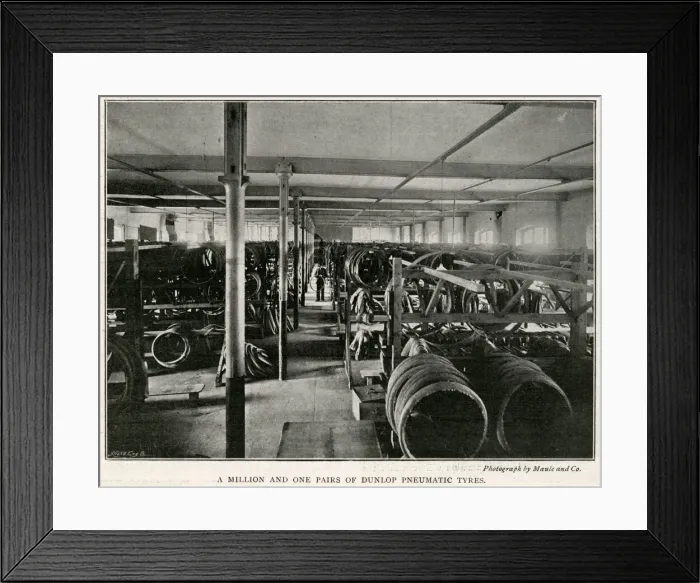 Framed Print : Interior in Dunlop factory 1896 Framed Print : Interior in Dunlop factory 1896