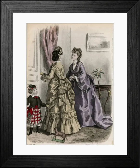 Framed Print : Costume April 1870 Framed Print : Costume April 1870