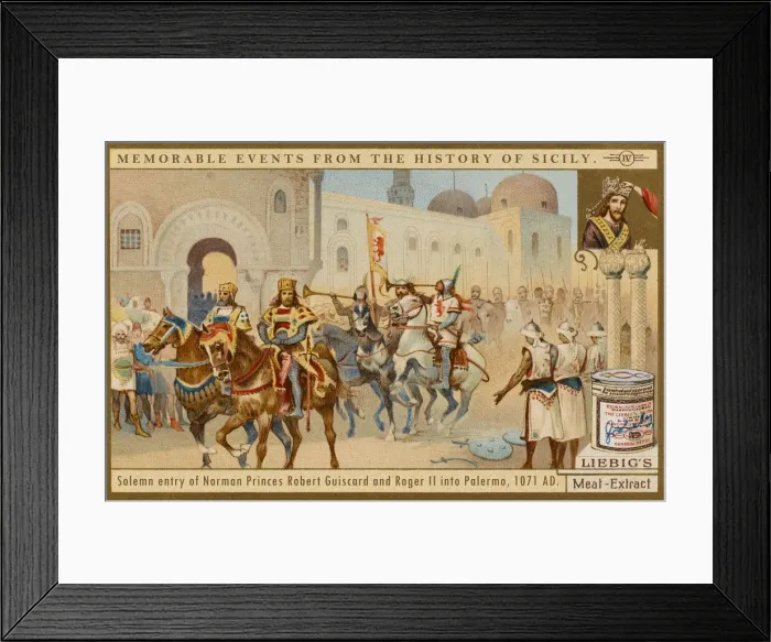 Framed Print : Robert Guiscard defeats Saracens and Greeks Framed Print : Robert Guiscard defeats Saracens and Greeks