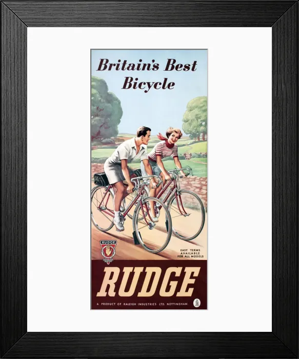 Framed Print : Poster, Rudge, Britains Best Bicycle Framed Print : Poster, Rudge, Britains Best Bicycle