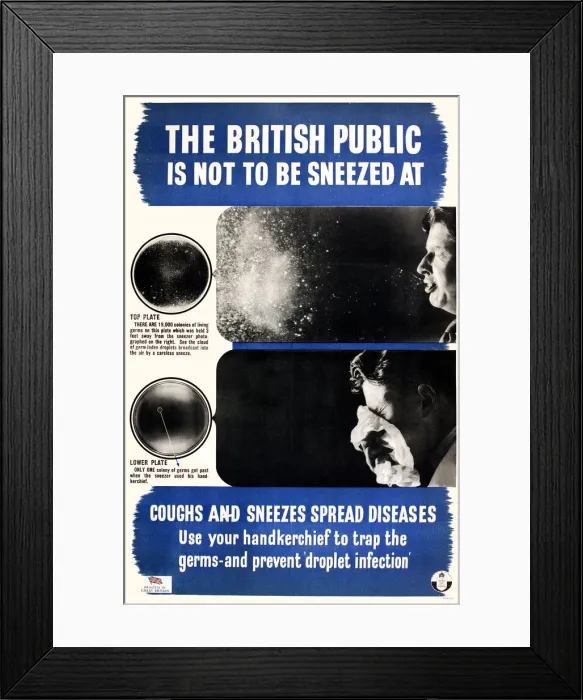 Framed Print : Poster, The British public is not to be sneezed Framed Print : Poster, The British public is not to be sneezed