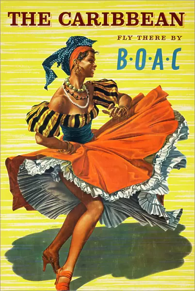Poster, Fly BOAC to the Caribbean
