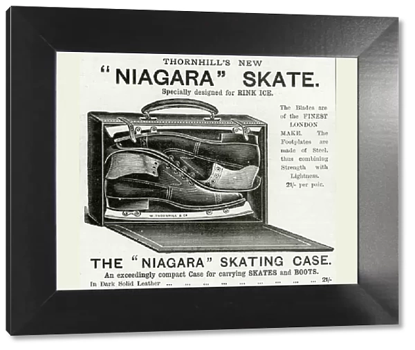 Advert for Thornhills Niagara ice-skates 1895