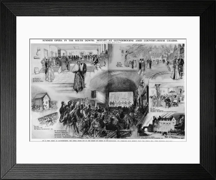 Framed Print : Summer opera at Glyndebourne Framed Print : Summer opera at Glyndebourne