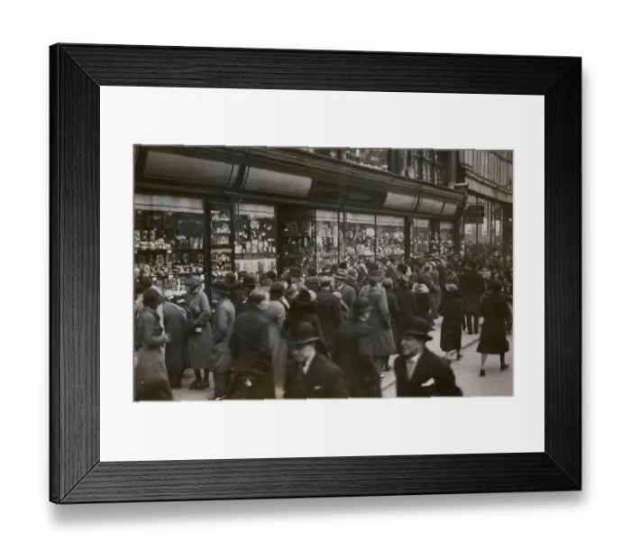 Framed Print : Henry Jones, shop front 1933 Framed Print : Henry Jones, shop front 1933