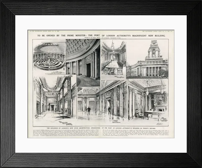Framed Print : New Port of London Authority Building, Trinity Square Framed Print : New Port of London Authority Building, Trinity Square