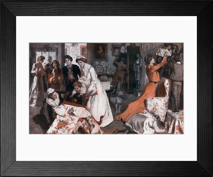 Framed Print : Searching for Hidden Presents on Christmas Day Framed Print : Searching for Hidden Presents on Christmas Day