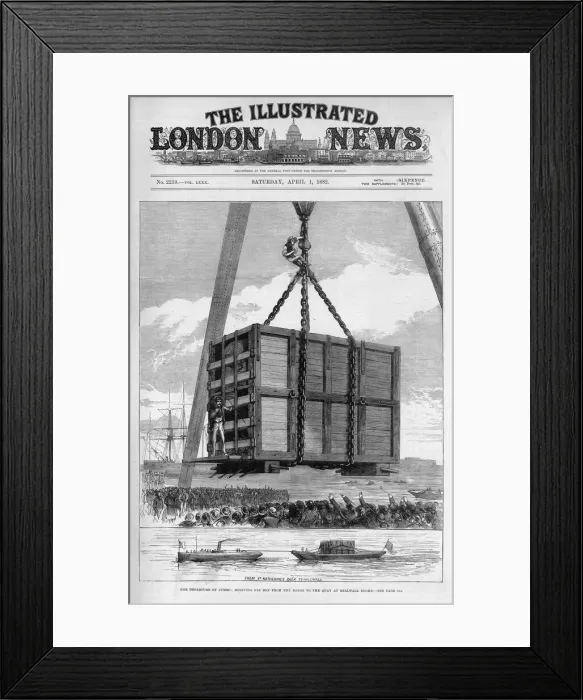 Framed Print : Jumbo the elephant: on the way to Millwall docks Framed Print : Jumbo the elephant: on the way to Millwall docks