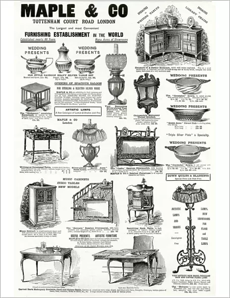 Advert for Maple & Co furniture 1895