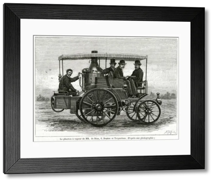 Framed Print : De Dion-Bouton Tr鰡rdoux steam Phaeton 1885 Framed Print : De Dion-Bouton Tr鰡rdoux steam Phaeton 1885