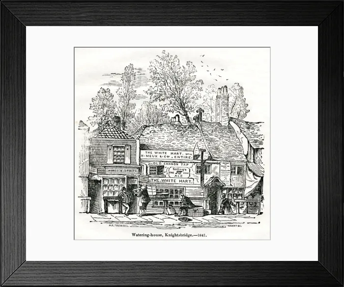 Framed Print : Knightsbridge Pub 1841