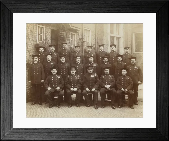 Framed Print : LFB Fulham Fire Station firemen, SW London Framed Print : LFB Fulham Fire Station firemen, SW London