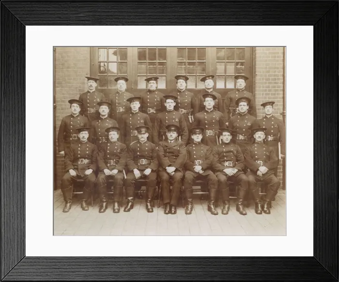 Framed Print : LCC-LFB Lee Green Fire Station group photo Framed Print : LCC-LFB Lee Green Fire Station group photo