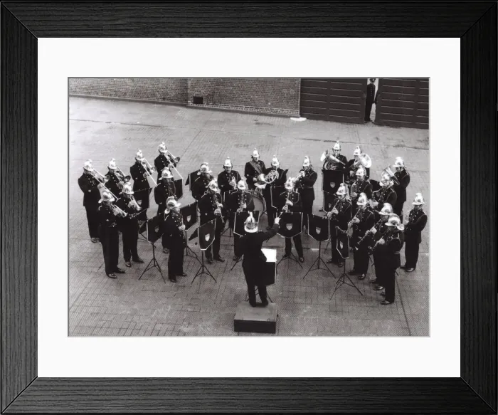 Framed Print : London Fire Brigade band, centenary celebrations Framed Print : London Fire Brigade band, centenary celebrations