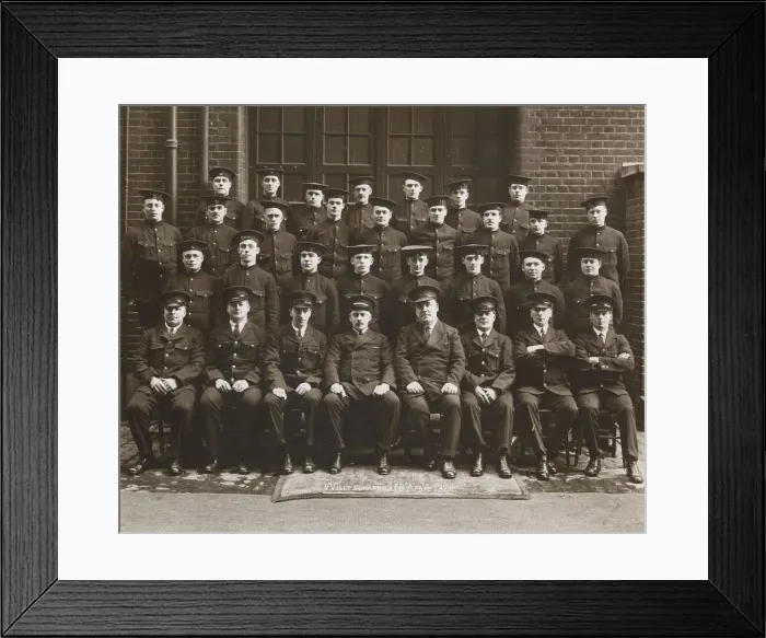 Framed Print : LCC-LFB Whitechapel Fire Station firemen Framed Print : LCC-LFB Whitechapel Fire Station firemen