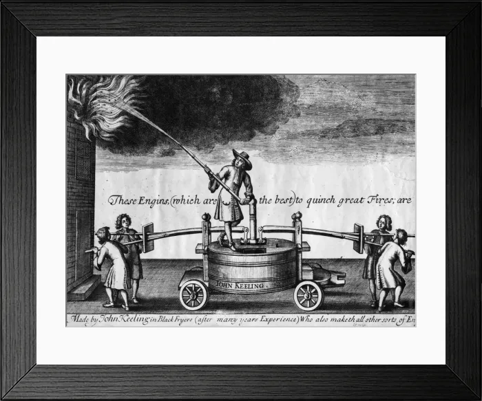 Framed Print : John Keelings appliance for putting out fires Framed Print : John Keelings appliance for putting out fires