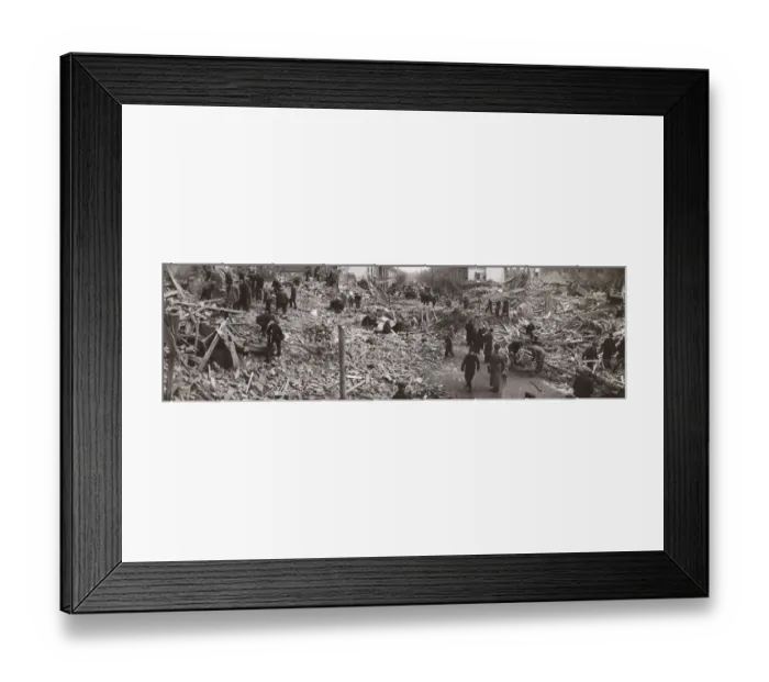 Framed Print : Bomb damage, Marlow Road, East Ham, WW2 Framed Print : Bomb damage, Marlow Road, East Ham, WW2