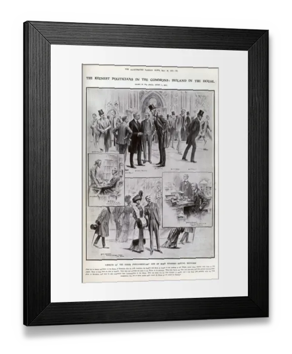 Framed Print : Aspects of the inner parliamentary life of Irish members Framed Print : Aspects of the inner parliamentary life of Irish members