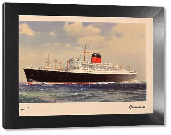 Poster, Cunard cruise liner the Sylvania