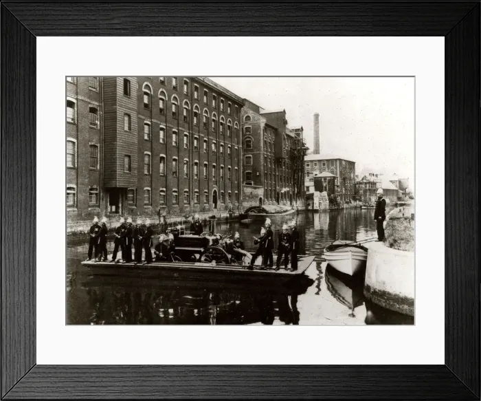 Framed Print : Fire Brigade at Carrow Works, Norwich Framed Print : Fire Brigade at Carrow Works, Norwich