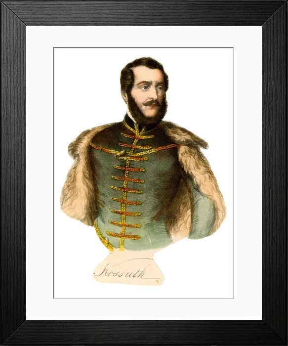 Framed Print : Scrap - Lajos Kossuth de Udvard et Kossuthfalva Framed Print : Scrap - Lajos Kossuth de Udvard et Kossuthfalva