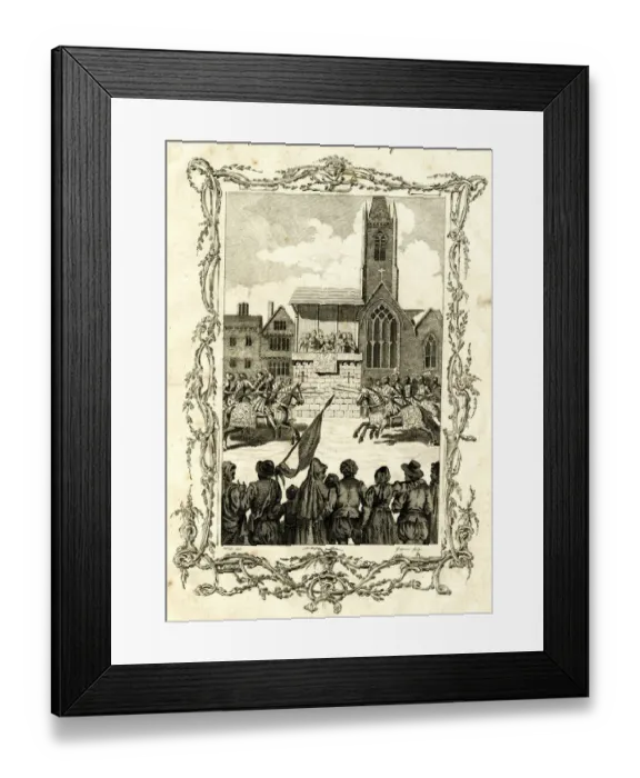 Framed Print : Representation of an Ancient Tournament - Jousting Framed Print : Representation of an Ancient Tournament - Jousting