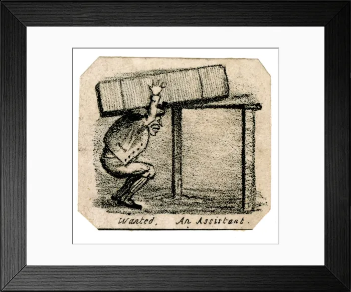 Framed Print : Cartoon - Wanted, An Assistant Framed Print : Cartoon - Wanted, An Assistant