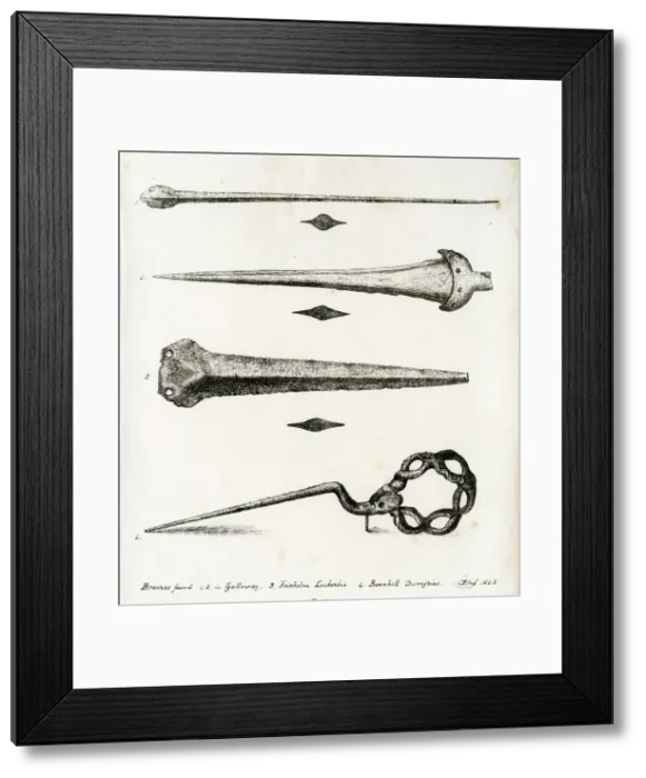 Framed Print : Found Bronzes - Archaeology Framed Print : Found Bronzes - Archaeology