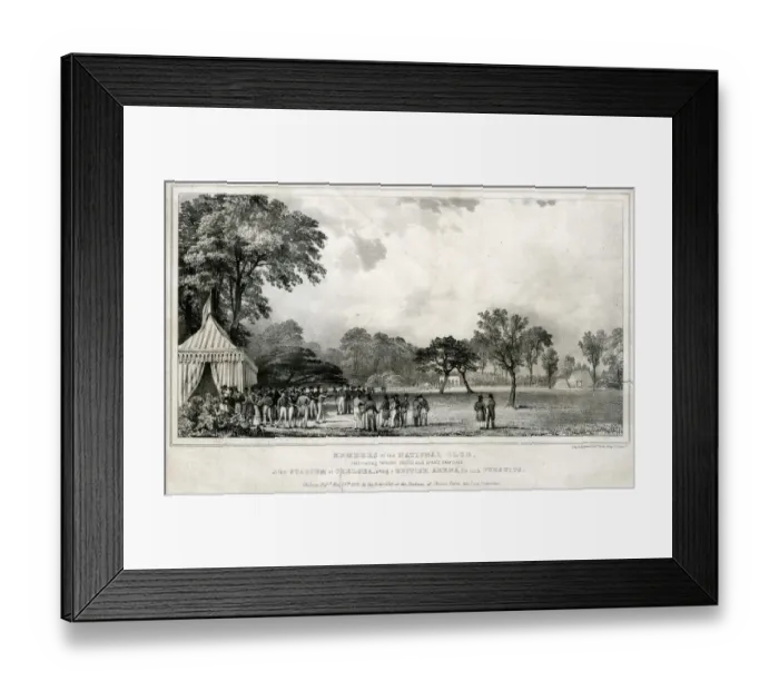 Framed Print : Members of the National Rifle Club at Chelsea Stadium Framed Print : Members of the National Rifle Club at Chelsea Stadium