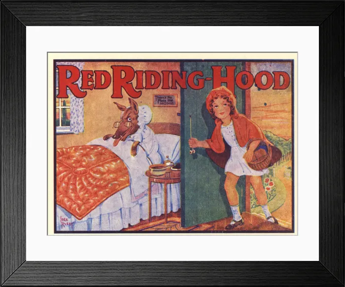 Framed Print : Pantomime Poster - Little Red Riding Hood Framed Print : Pantomime Poster - Little Red Riding Hood