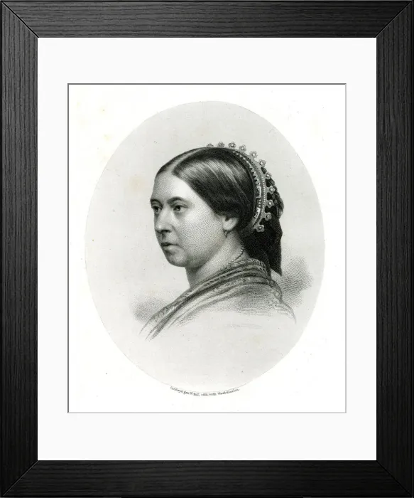 Framed Print : Queen Victoria by W Holl Framed Print : Queen Victoria by W Holl