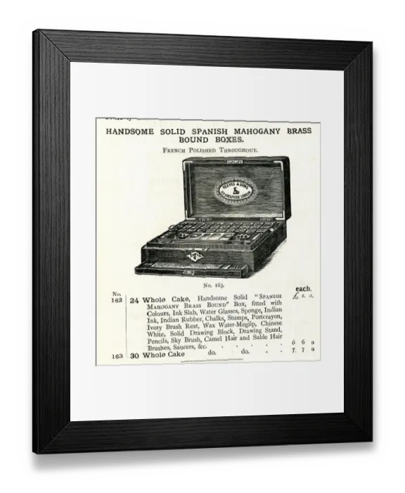 Framed Print : Mahogany Brass Bound Box Framed Print : Mahogany Brass Bound Box