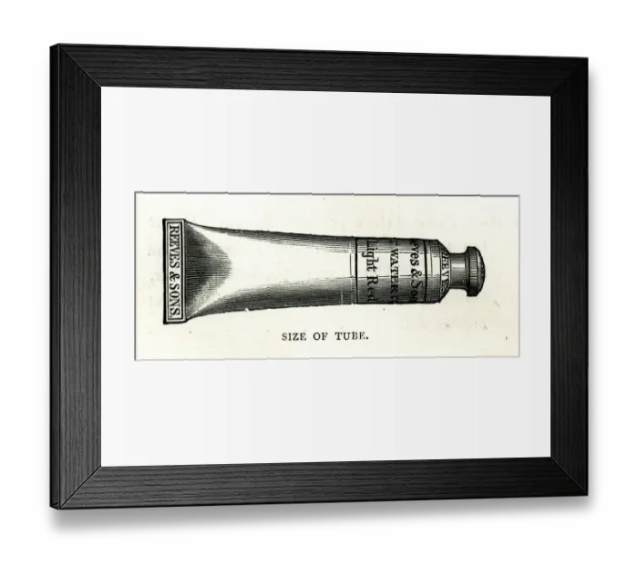 Framed Print : Watercolour Paint Tube Framed Print : Watercolour Paint Tube