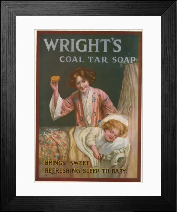 Framed Print : Advert, Wrights Coal Tar Soap Framed Print : Advert, Wrights Coal Tar Soap