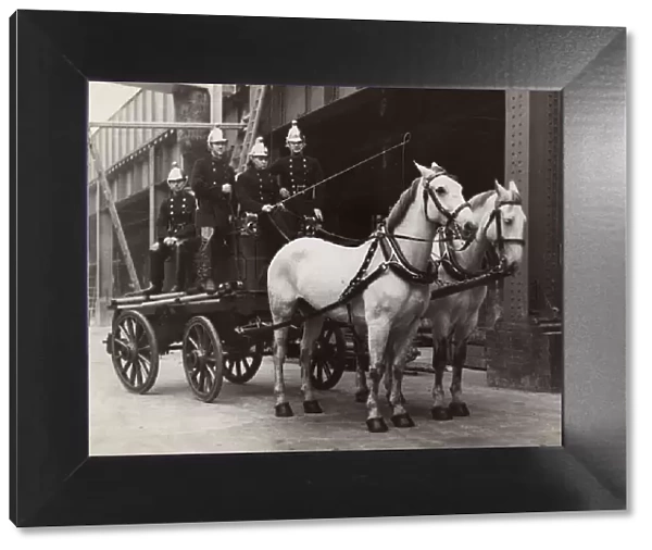 London Fire Brigade horse-drawn cart appliance