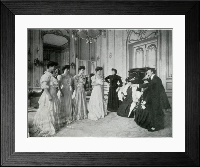 Framed Print : Fashion House latest Paris dresses 1905 Framed Print : Fashion House latest Paris dresses 1905