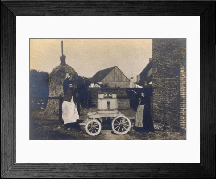 Framed Print : Typical Victorian manual parish water supply on wheels Framed Print : Typical Victorian manual parish water supply on wheels