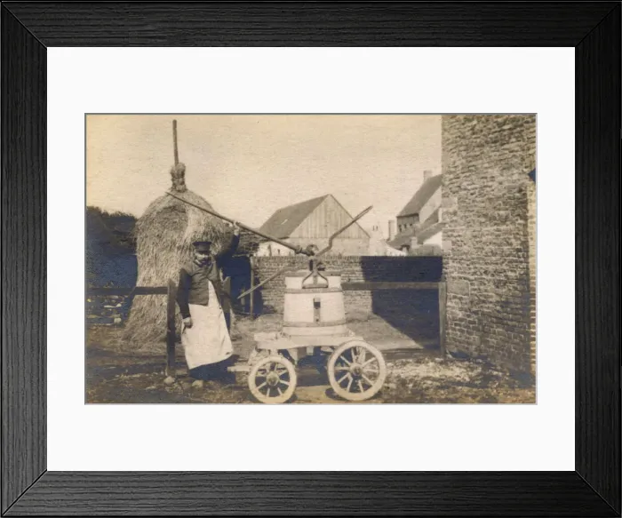 Framed Print : Typical Victorian manual parish water supply on wheels Framed Print : Typical Victorian manual parish water supply on wheels