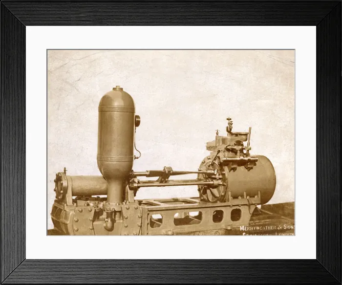 Framed Print : Merryweather single cylinder steam fire engine